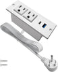 4 LEAF USB C Recessed Power Strip Fast Charge Desktop Power Station 2 Outlets 2 by 4LEAF
