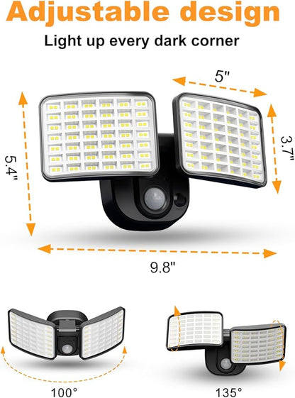 Rechargeable Battery Motion Light, 2500LM & 4000LM Dual Modes Motion Sensor - Image 7