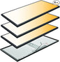 Mcacggo 4-Pack Black 2x4 FT LED Flat Panel Light Surface Mount 0-10V Dimmable by Mcacggo