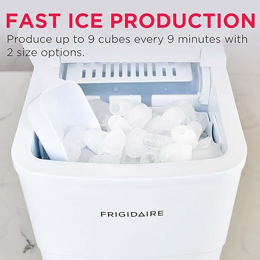 Frigidaire EFIC108 Counter top Portable, 26 lb per Day Compact Ice Maker Machine - Image 4