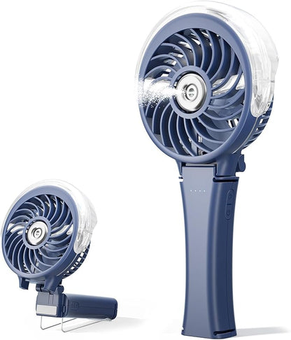 HandFan 2025 Upgraded Portable Misting Fan, Two Button Easy Operation, Handheld by HandFan