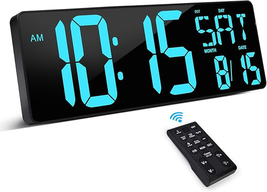 XREXS Large Digital Wall Clock by XREXS