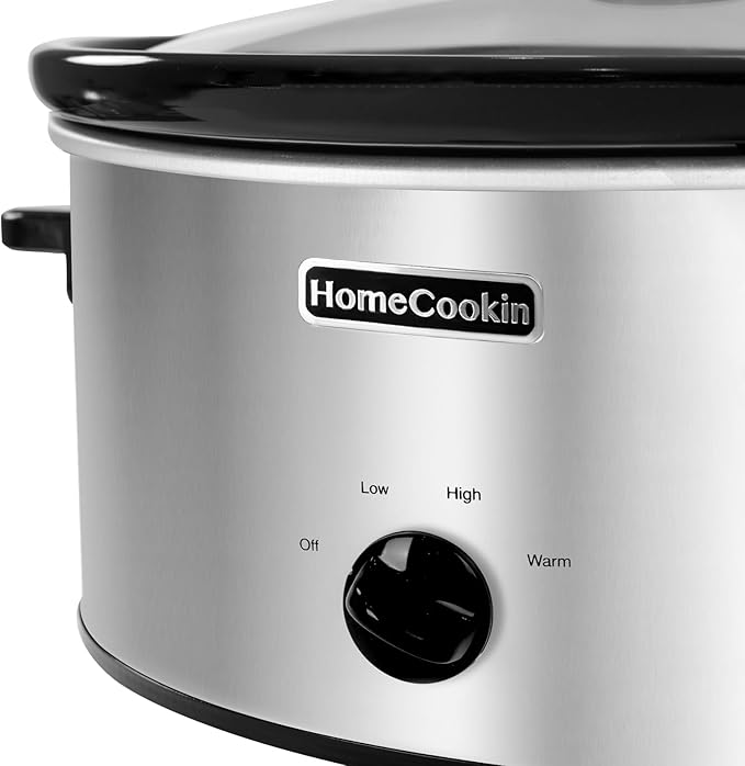 HOMECOOKIN 8 Quart Slow Cooker Oval Manual Pot Food Warmer - Image 2