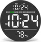 Digital Wall Clock with Large LED Display, Temperature, Auto-Brightness | Small by DigitalClocks