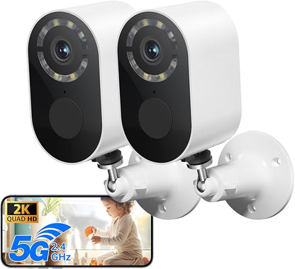 Security Cameras Wireless Outdoor, 2K Battery Powered WiFi Camera by Unknown