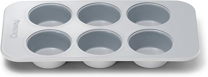 Caraway Nonstick Ceramic 6 Cup Muffin Pan – Non-Toxic, PTFE & PFOA Free – Oven by Caraway