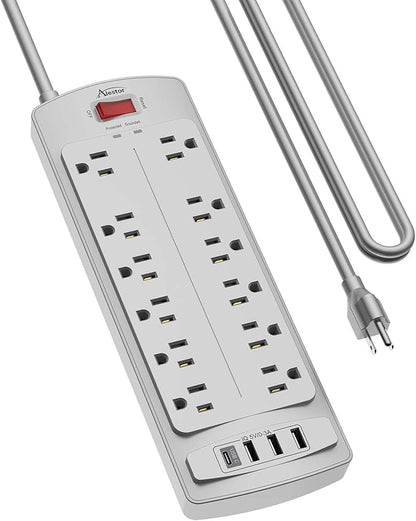 Power Strip, ALESTOR Surge Protector by Alestor