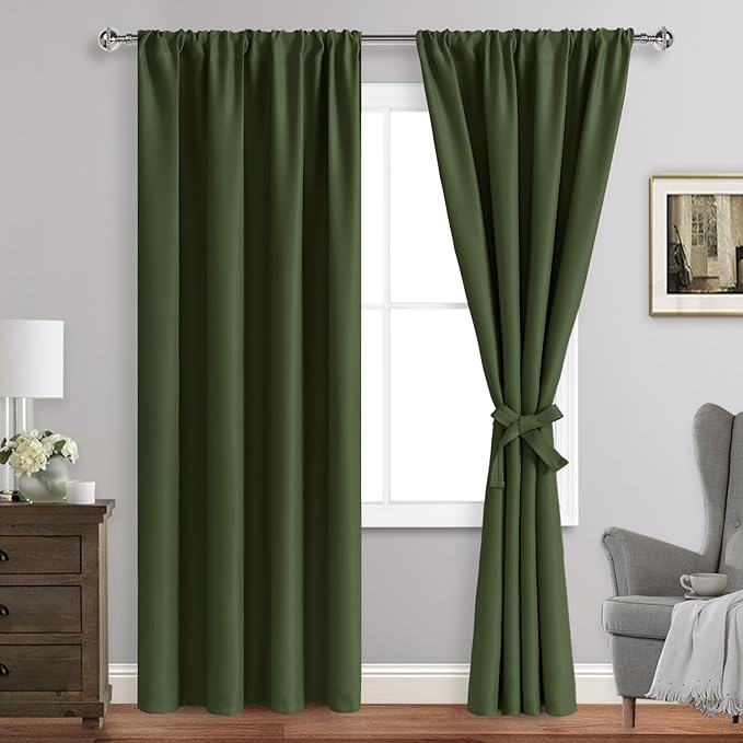 JIUZHEN Christmas Blackout Curtains by JIUZHEN