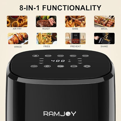 Air Fryer 3.8 Quarts for 1-2 people, 8-in-1 Functions, Air Fry, Digital Small - Image 4