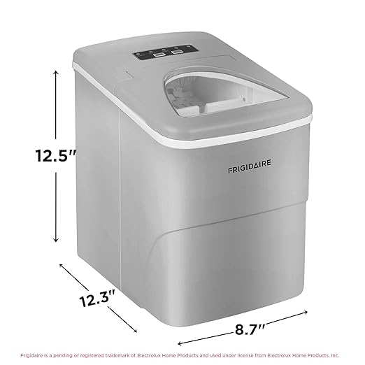 Frigidaire EFIC108-Silver Compact Ice Maker, Counter-top Portable, 26 lb per Day - Image 5
