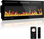 50" Smart Electric Fireplace Wall Mount, 1500w Heater by Unknown