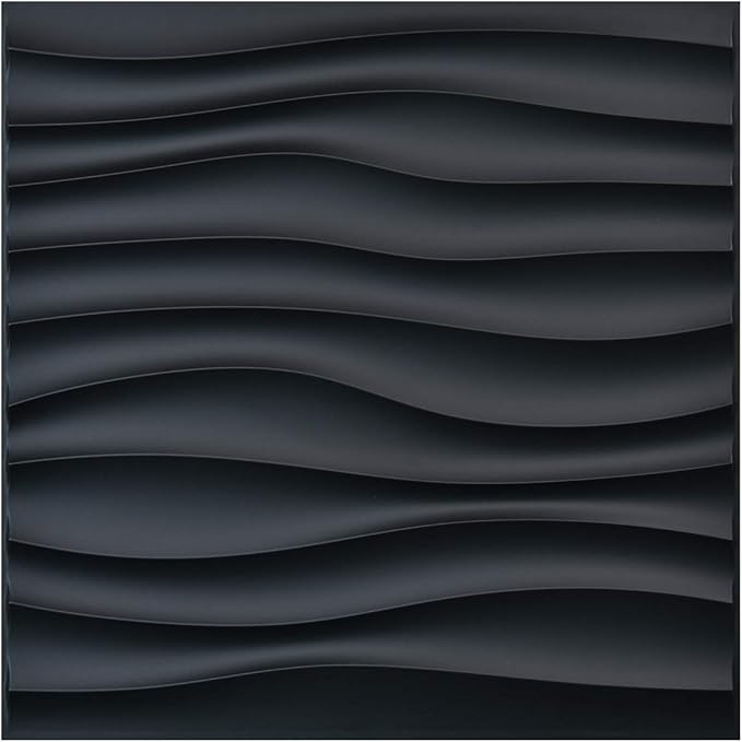 Art3d PVC Wave Panels for Interior Wall Decor, Antique Copper Textured 3D Wall by Art3d