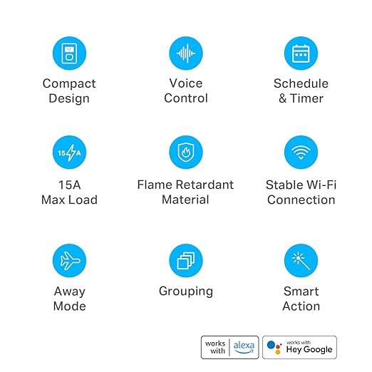 Kasa Smart Plug Mini 15A, Smart Home Wi-Fi Outlet Works - Image 3