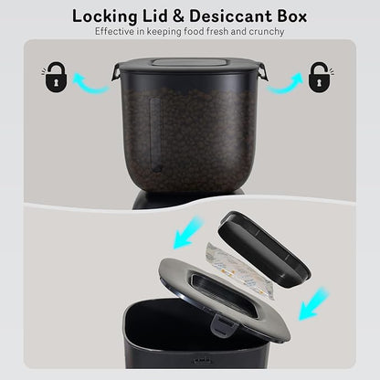 Automatic Cat Feeder and Water Dispenser FW1, Wire or Battery Cat Food - Image 3