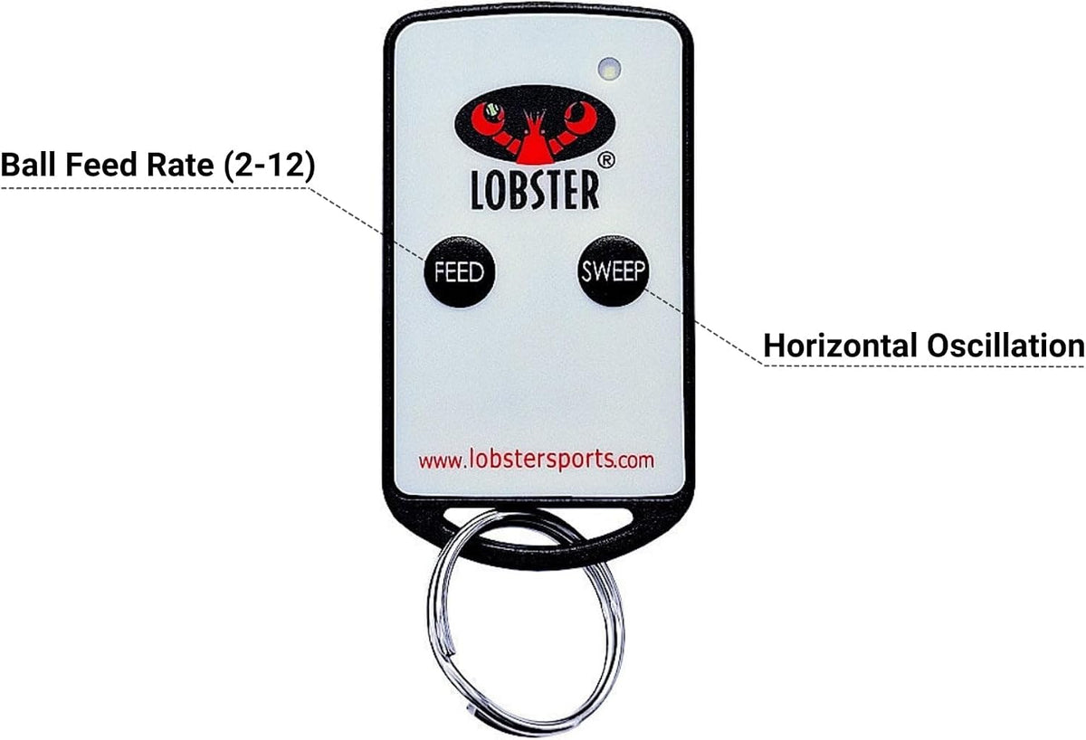 LOBSTER Sports Elite Tennis Ball Machine - Auto Portable Tennis Ball Launcher...