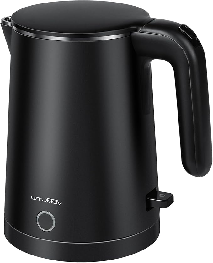 Electric Kettle Stainless Steel, 1.0L Small Water Boiler 1200W Fast Boiling by WTJMOV