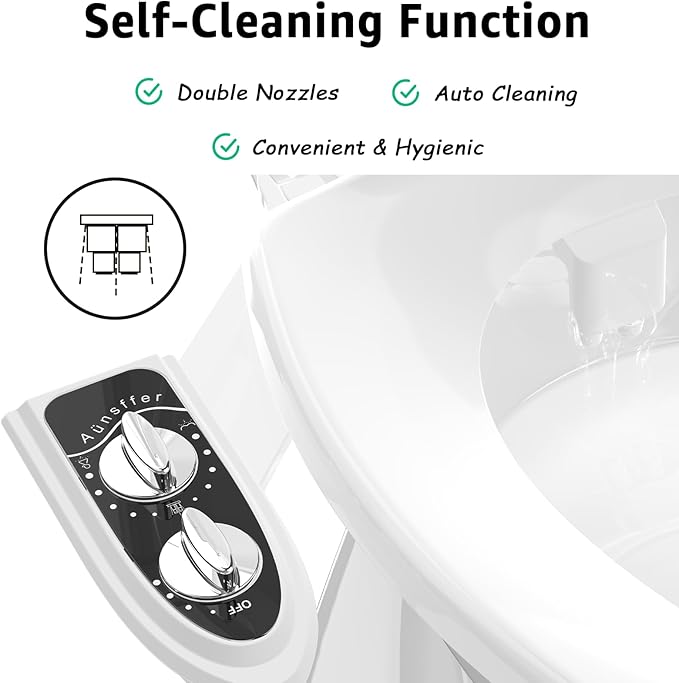 Bidet Toilet Attachment, Toilet Bidet Cold Water No-Electric, 3 Wash Modes - Image 5