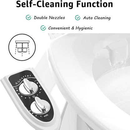 Bidet Toilet Attachment, Toilet Bidet Cold Water No-Electric, 3 Wash Modes - Image 5