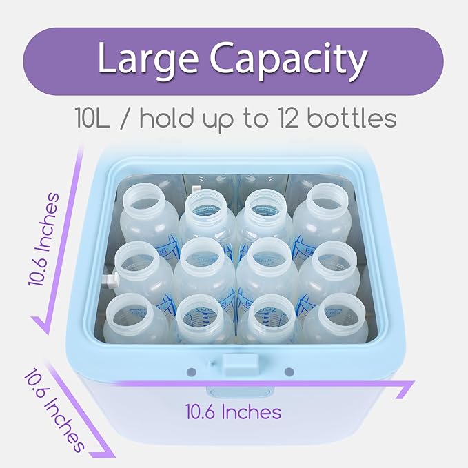 Papablic 4-in-1 UV Light Sanitizer and Dryer, Large Capacity UV-C Cleaner - Image 5