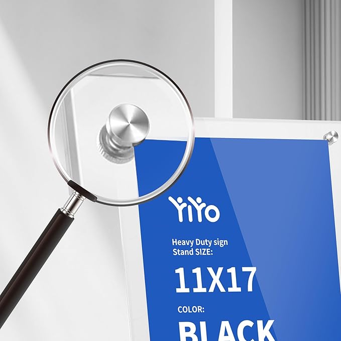YIYO Sign Stand Poster Stand，adjustable heavy duty pedestal Sign Holder Floor - Image 4