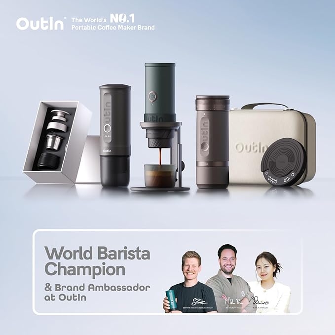 OutIn Nano Portable Electric Espresso Machine, Travel Coffee Maker - Image 6