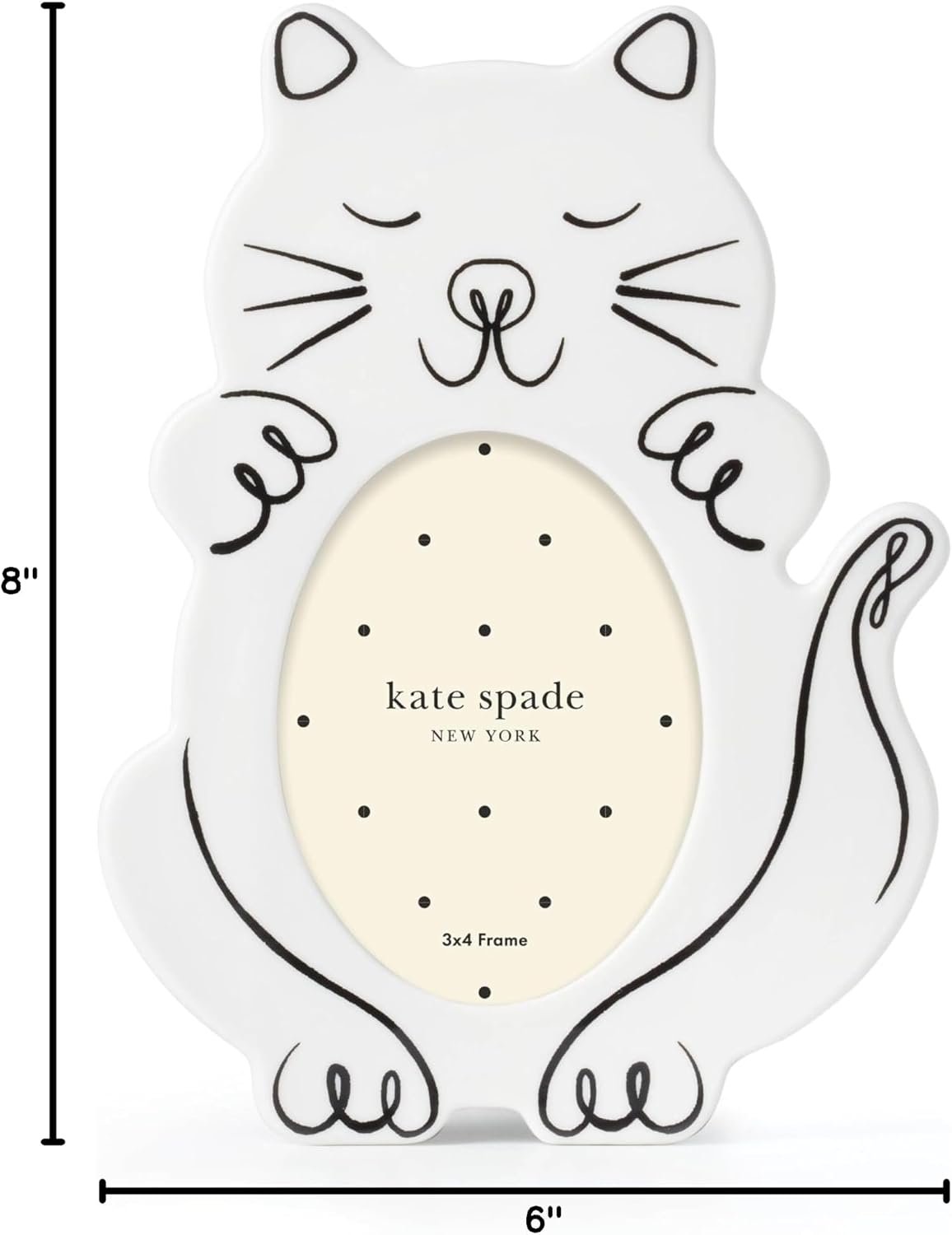 kate spade new york Wild Things 4x3 Cat Picture Frame