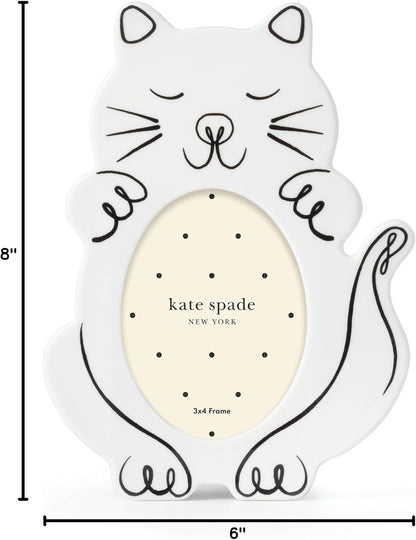 kate spade new york Wild Things 4x3 Cat Picture Frame