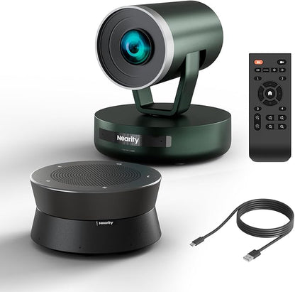 NEARITY Conference Room Camera System, 10X Hybrid Zoom Camera, Noise Reduction by Nearity