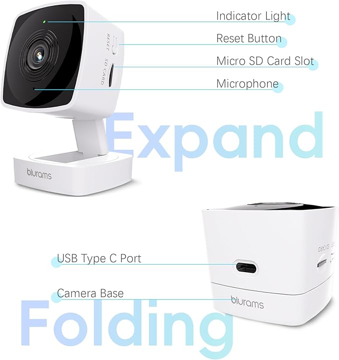 blurams Cameras for Home Security 5GHz, 2K Indoor Camera, Pet Camera - Image 3