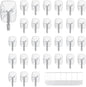 30 Small Hooks+40 Removable Strips, No Tools Wall Hooks by MOVELYST