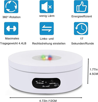 YVV Rotating Display Stand, Spinning Display Stand - Image 3
