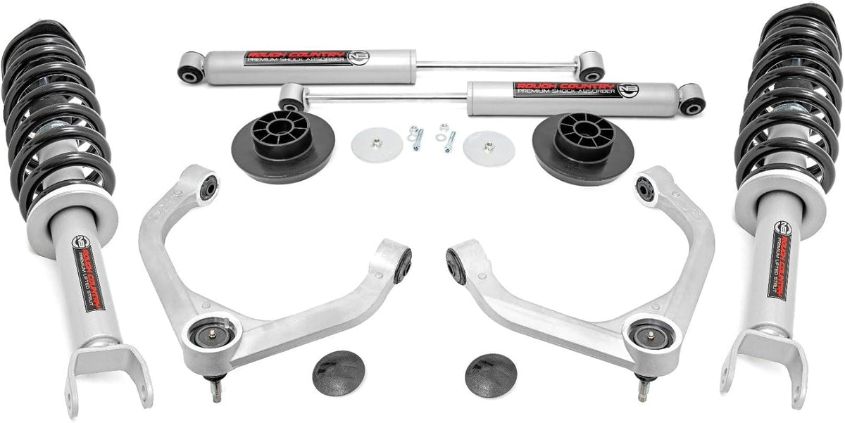 Rough Country 3" Suspension Lift Kit with N3 Struts & N3 Rear Shocks...