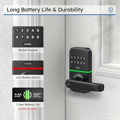 Smart Door Handle Lock with Keypad: Kucacci Keyless Entry Digital Knob - Image 4
