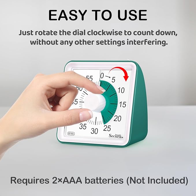 Secura 60 Minute Essential Visual Timer - Image 3
