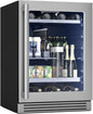 Zephyr 24" Wine Fridge & Beverage Refrigerator Single Zone Under Counter by Zephyr