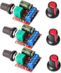 Gebildet 3pcs Mini DC Motor PWM Speed Controller, DC 5V-35V 5A Speed Adjustable by Gebildet