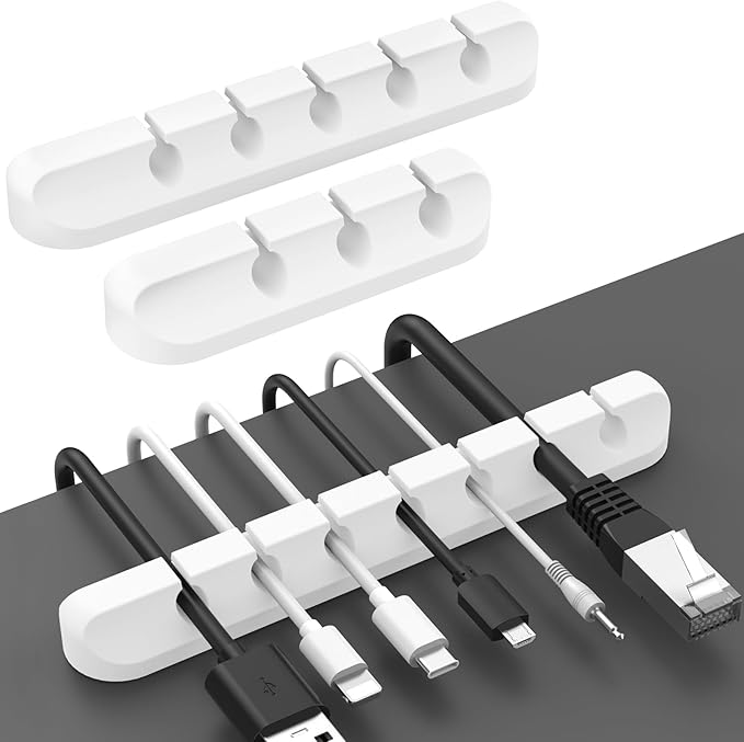 AhaStyle Cable Clips, 3 Pack Cord Holders Cable Organizer Self Adhesive Cord by AHASTYLE