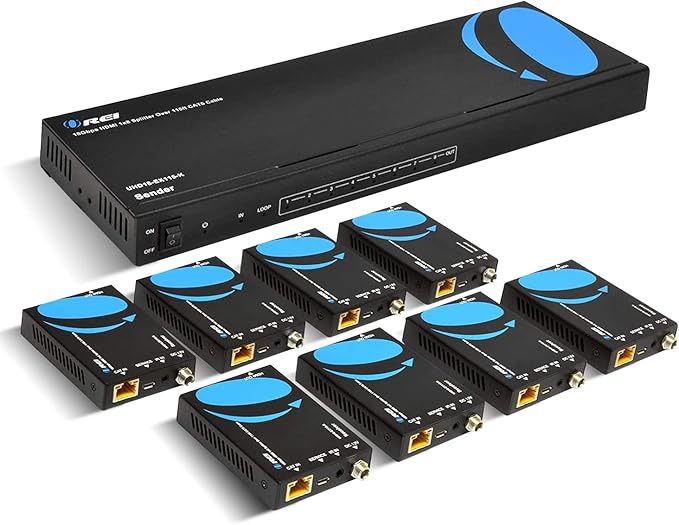 OREI 1x8 HDMI Extender Splitter 4K by OREI