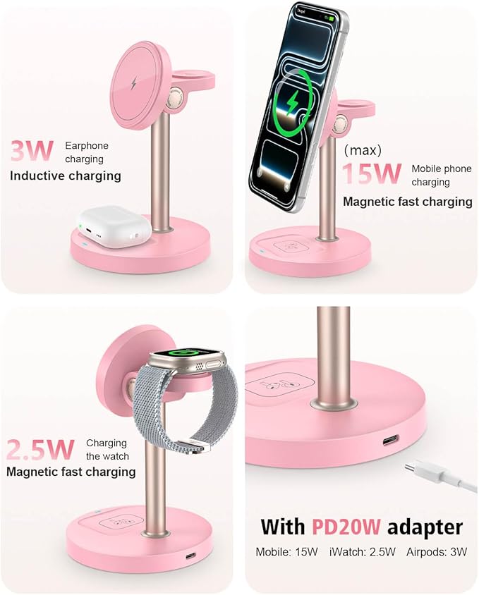 3 in 1 Wireless Charging Station - Image 8