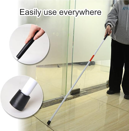 Baitaihem Folding Blind Cane Reflective Red Folding Walking Stick - Image 5