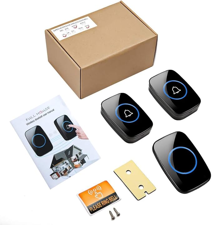 Wireless Doorbell, Waterproof Door Bell Kit, Distinguish front and rear doors - Image 7