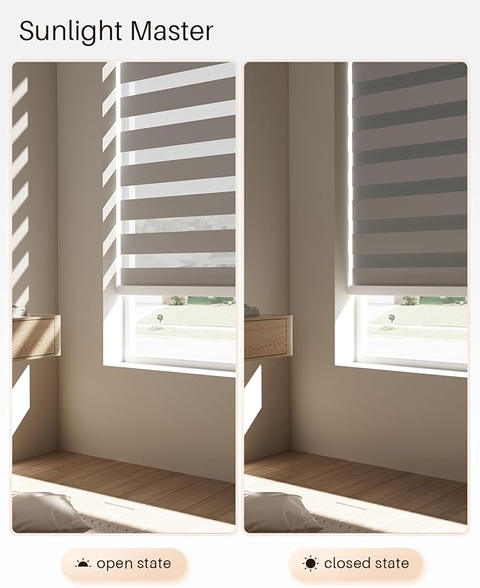 Smart Zebra Blinds for Windows, Alexa Motorized Blinds - Image 6