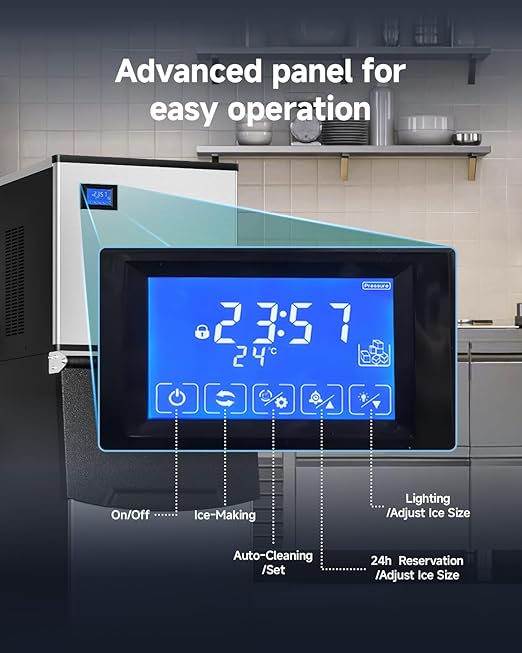 EUHOMY Commercial Ice Maker Machine, 600lbs/24H, Industrial Ice Machine - Image 4