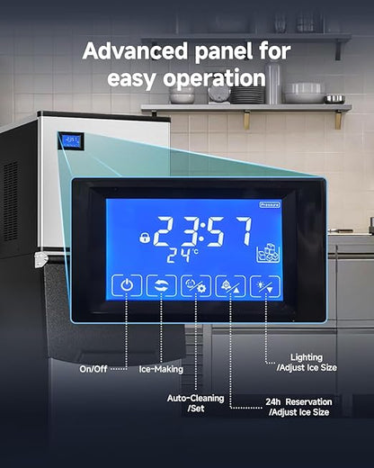 EUHOMY Commercial Ice Maker Machine, 550 lbs/24H Industrial Ice Machine - Image 4
