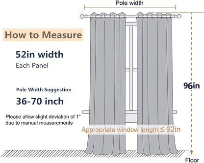 SINGINGLORY Velvet Curtains 2 Panels Set Blackout Thermal(W52xL96,Black) | Soft and Heavy,Environment-Friendly and No Chemical Coating,Easy to Install and Slide for Bedroom and Living Room
