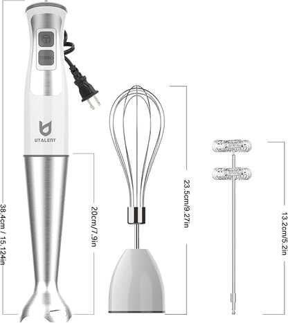 Immersion Hand Blender, UTALENT 3-in-1 8-Speed Stick Blender - Image 6