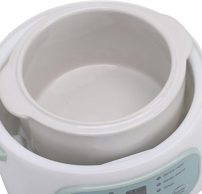 TOPINCN 1L 200W Electric Stew Pot, Smart ABS Ceramic Mini Slow Cooker, Dorm Room - Image 7