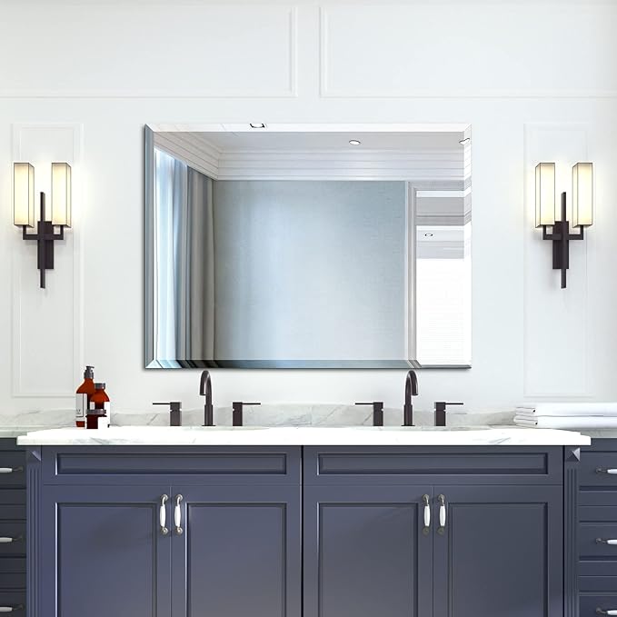 Mirrorons Beveled Mirror, Bathroom Mirrors - Image 3
