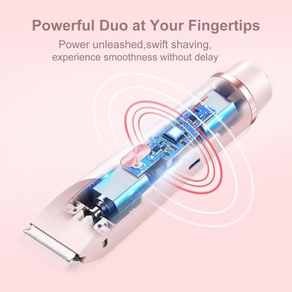 Bikini Trimmer for Women 2 in 1 Dual Head - Image 5