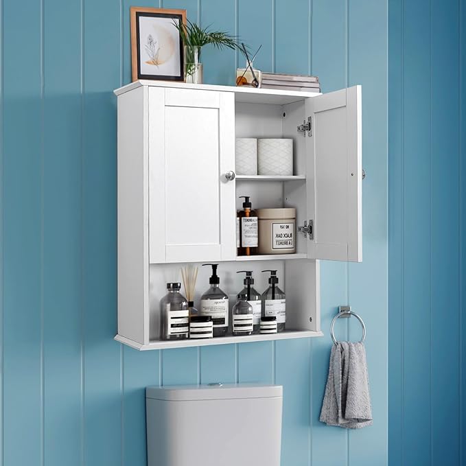 Bathroom Cabinet Wall Mounted Over Toilet Storage Cabinet, 24x30 Inch Wooden by BYAOLVCY